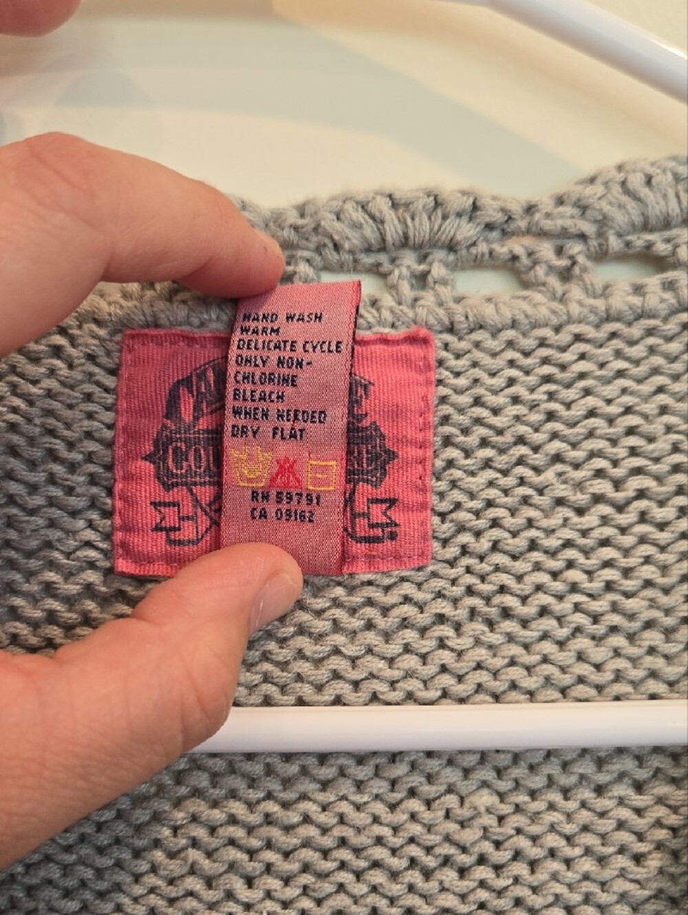 Vintage Cambridge Dry Goods Floral Knit Button Vest with Pink & Yellow Blooms - Picture 3 of 5